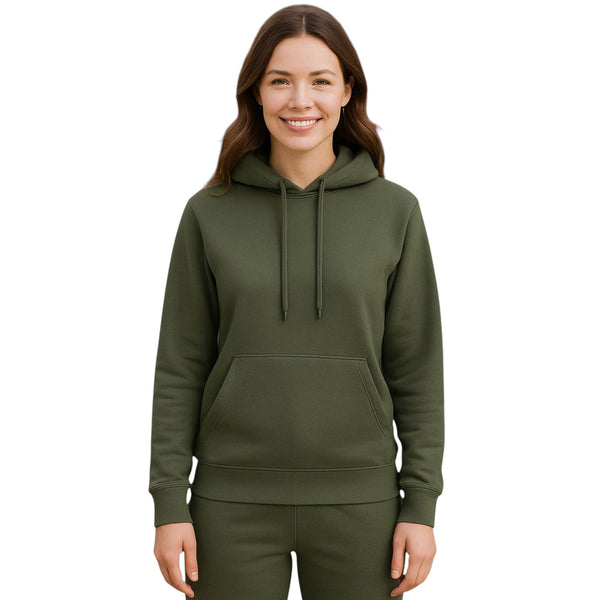 Unisex Heavy Blend Plain Hoodie – Comfy Fleece Pullover with Pouch Pocket