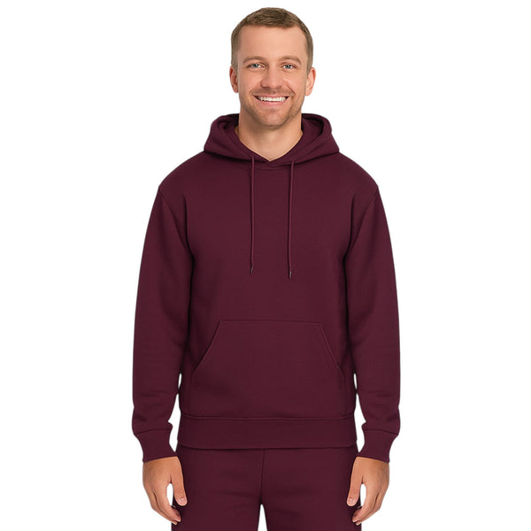Unisex Heavy Blend Plain Hoodie – Comfy Fleece Pullover with Pouch Pocket