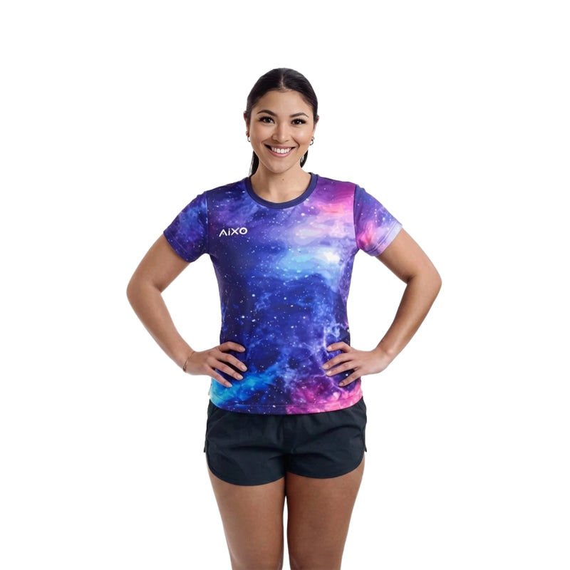 AIXO Spaceballs Women's Sports T-Shirt — Purple