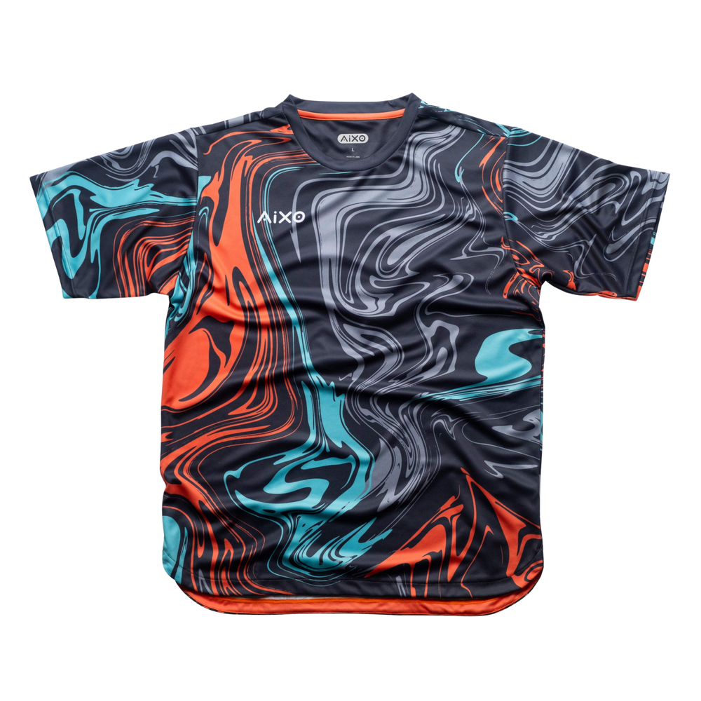 AIXO Chrome Men's Sports T-Shirt — Graphite
