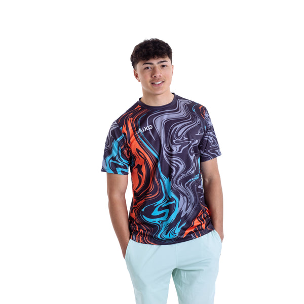 AIXO Chrome Men's Sports T-Shirt — Lilac