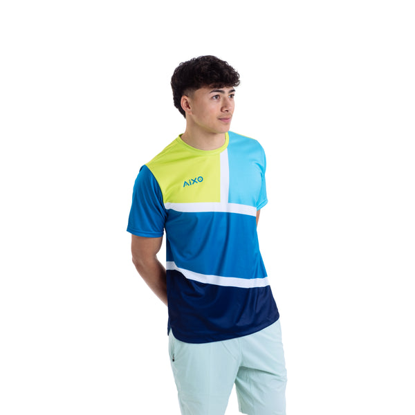 AIXO Court Men's Sports T-Shirt — Teal
