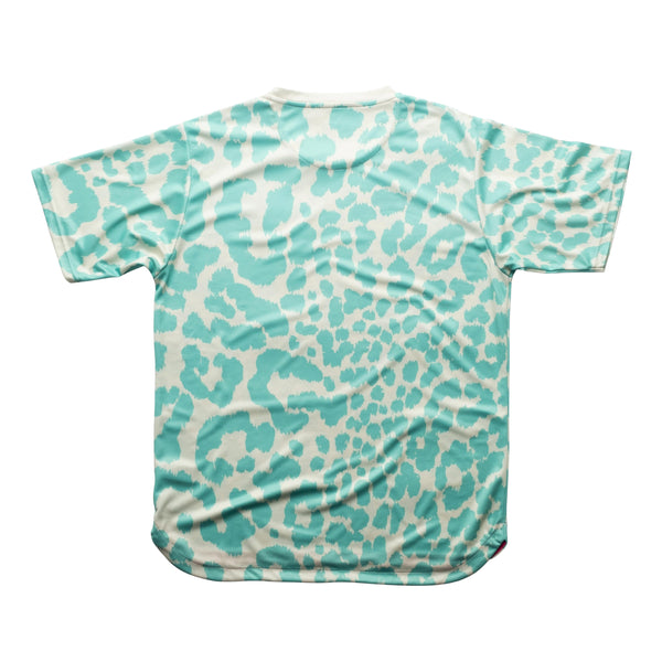 AIXO Leopard Men's Sports T-Shirt — Ivory