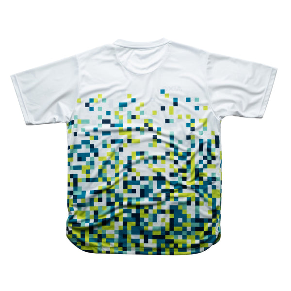 AIXO Pixel Men's Sports T-Shirt — White