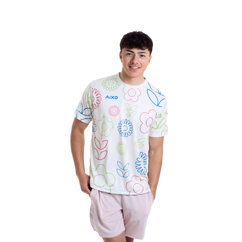 AIXO Spring Men's Sports T-Shirt — Ivory