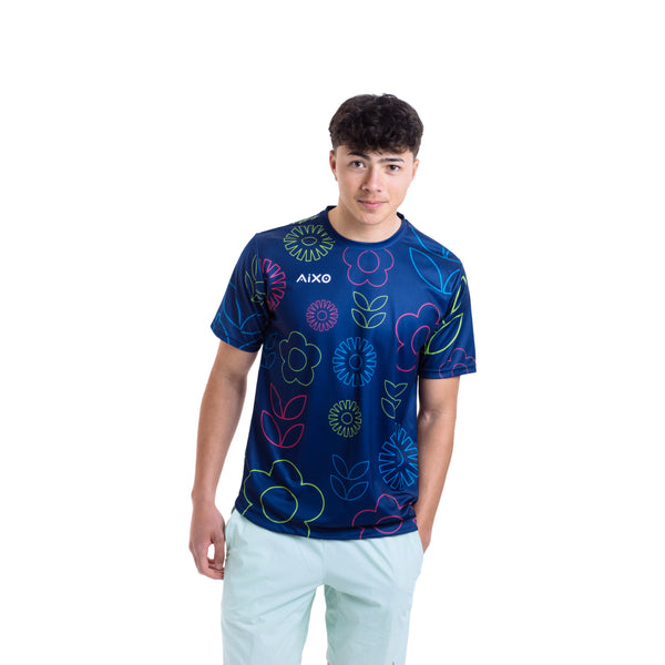 AIXO Spring Men's Sports T-Shirt — Navy