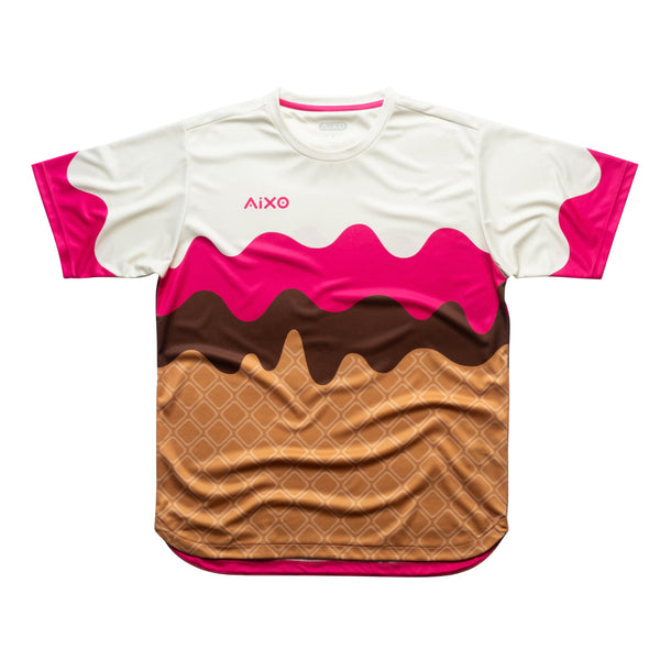 AIXO Sundae Men's Sports T-Shirt — Teal