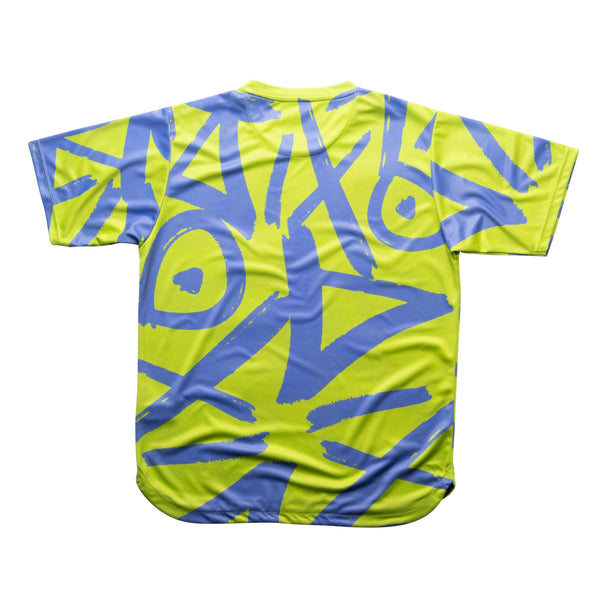 AIXO Tagged Men's Sports T-Shirt — Lime