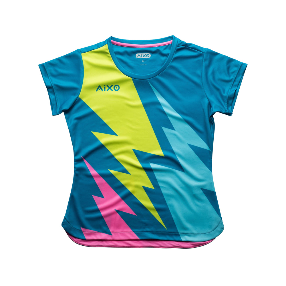 AIXO Bolt Women's Sports T-Shirt — Teal