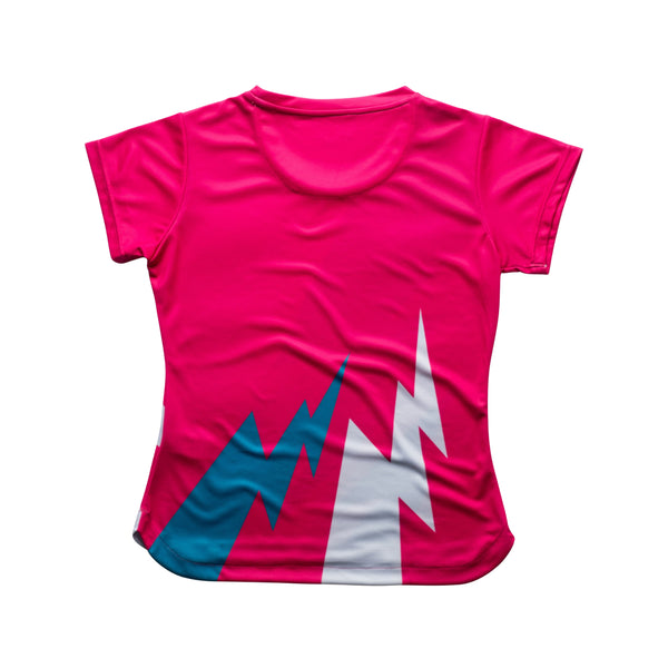 AIXO Bolt Women's Sports T-Shirt — Pink