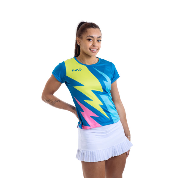 AIXO Bolt Women's Sports T-Shirt — Pink