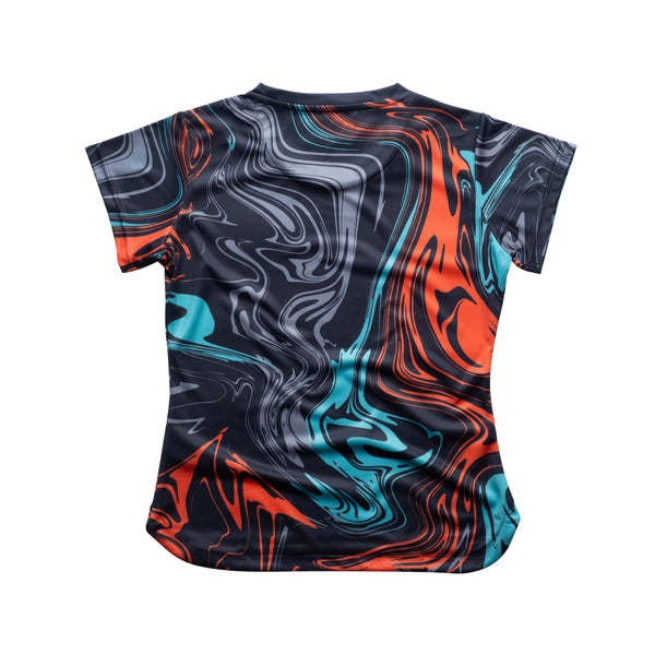 AIXO Chrome Women's Sports T-Shirt — Graphite
