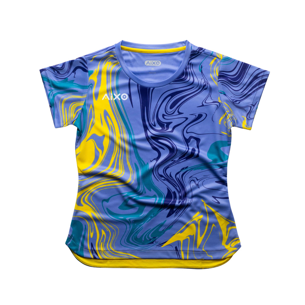 AIXO Chrome Women's Sports T-Shirt — Lilac