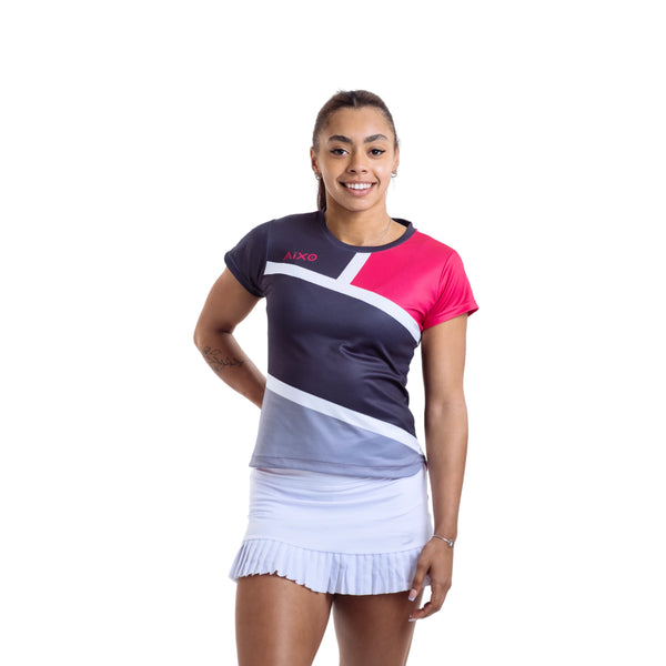 AIXO Court Women's Sports T-Shirt — Graphite