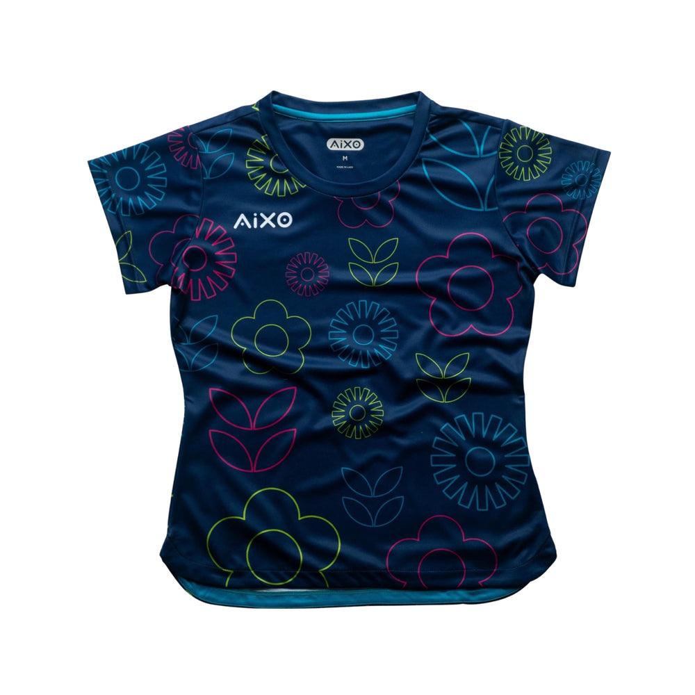 AIXO Spring Women's Sports T-Shirt — Navy