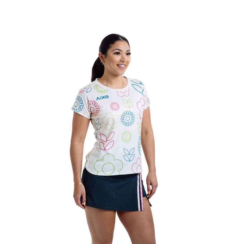 AIXO Spring Women's Sports T-Shirt — Ivory