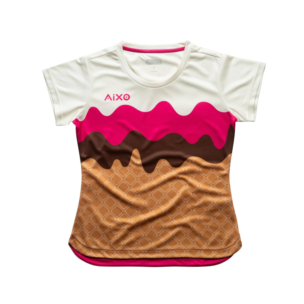 AIXO Sundae Women's Sports T-Shirt — Ivory