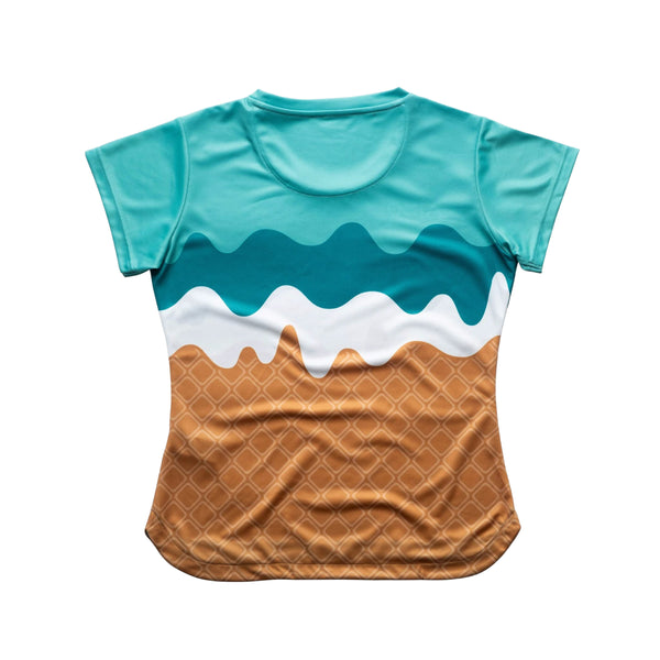 AIXO Sundae Women's Sports T-Shirt — Teal