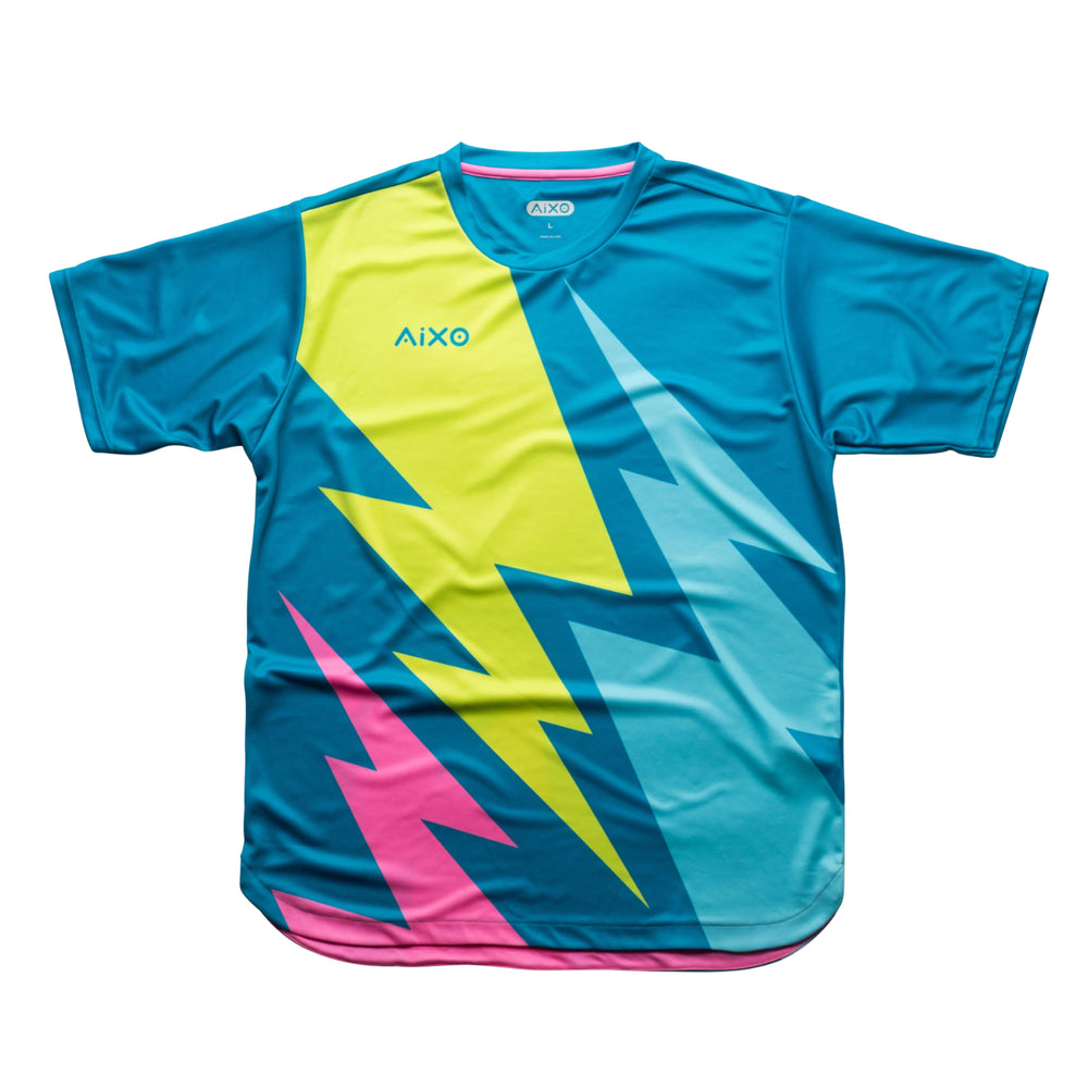 AIXO Bolt Men's Sports T-Shirt — Teal