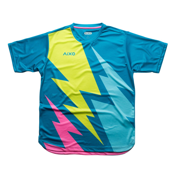 AIXO Bolt Men's Sports T-Shirt — Teal