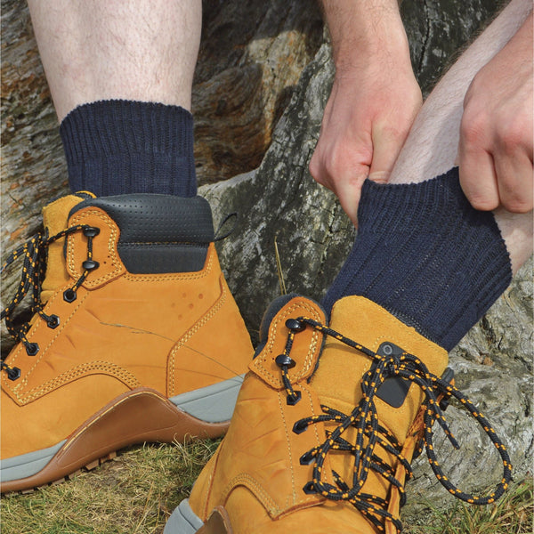Mens Winter Warm Wool Blend Hiking Socks for Boots (Multipack Options)