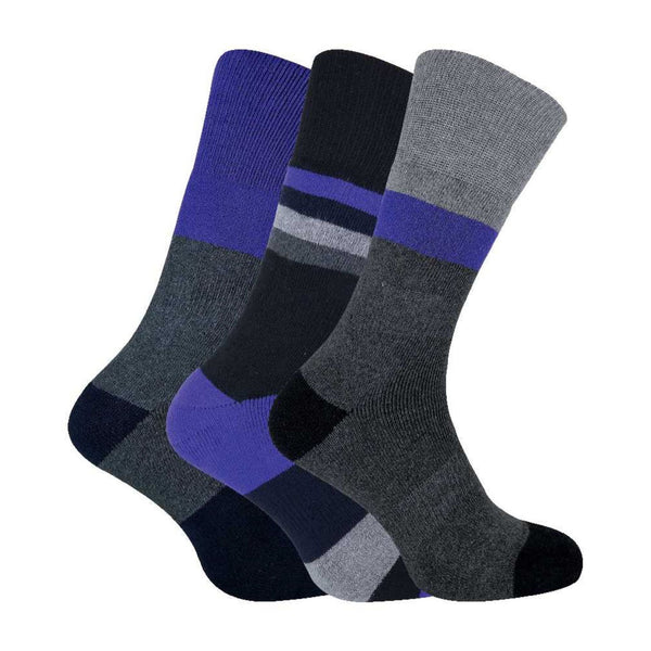3 Pack Mens Cushioned Cushioned Dual Layer Hiking Socks