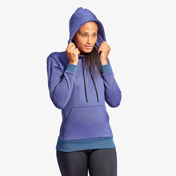 KYMIRA Women’s Hoodie — Grey & Blue