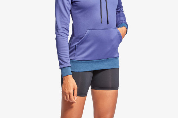 KYMIRA Women’s Hoodie — Grey & Blue