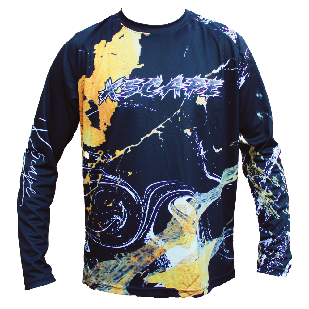 X5CAPE Marvelous Marble Mountain Bike Jersey
