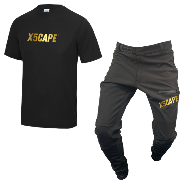 X5CAPE Rebellion 24K Short Sleeve Mountain Bike Race Kit