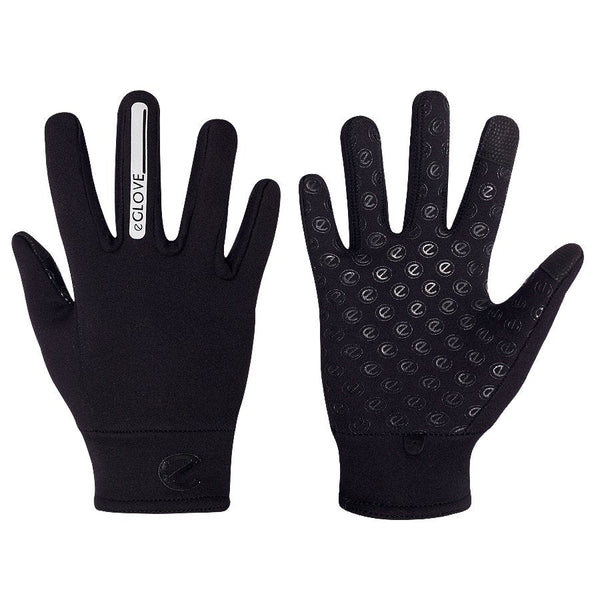 eGLOVE Fleece Running Gloves – Black