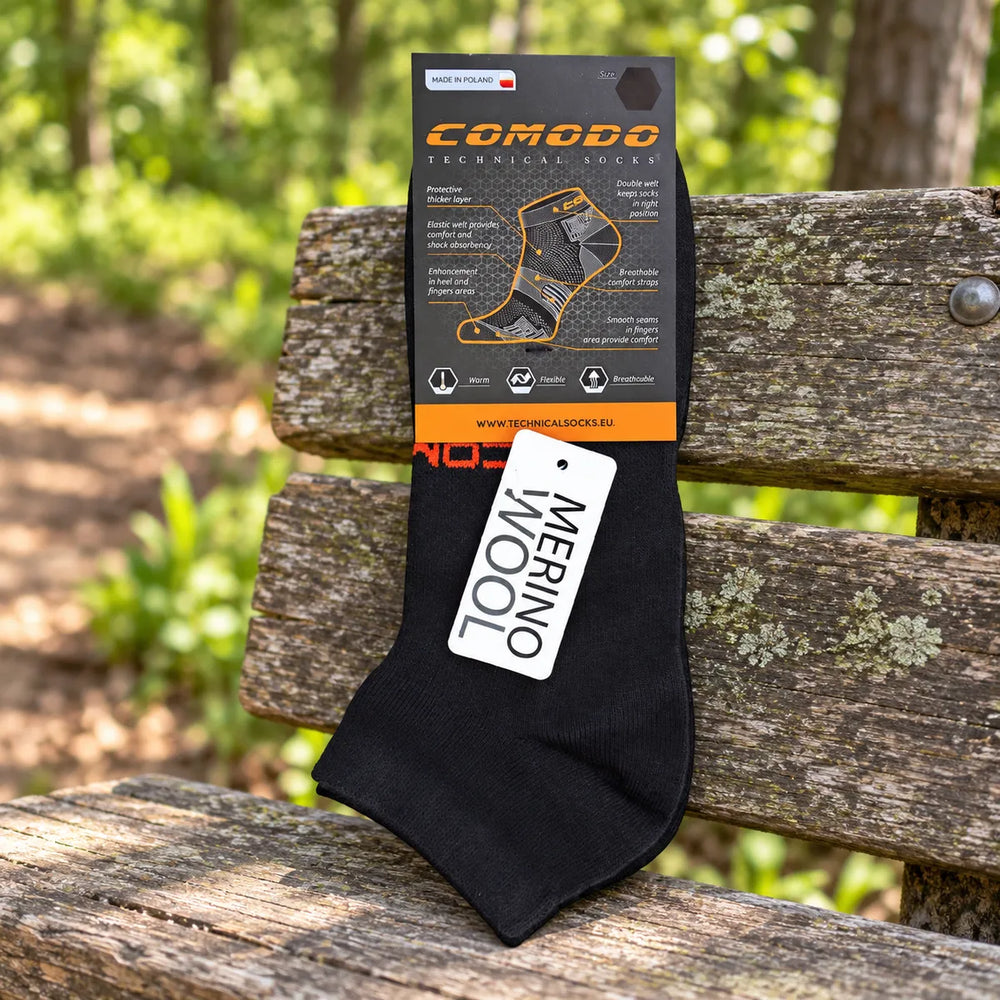 1 Pack Merino Wool Ankle Trail Sport Running Socks — product photograph