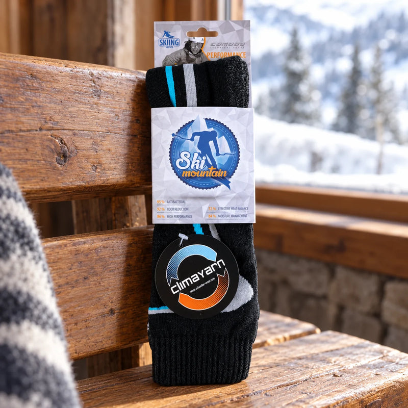 1 Pack Snow Sports Climacontrol Merino Wool Ski Socks — product photograph