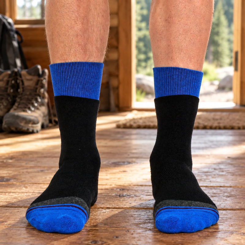 3 Pack Mens Cushioned Cushioned Dual Layer Hiking Socks — product photograph