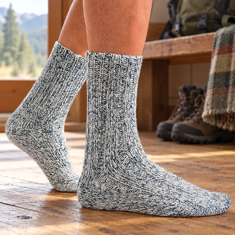 3 Pack Mens Wool Boot Socks | Thick Pennine Walker Socks | Outdoor Hiking Socks — product photograph