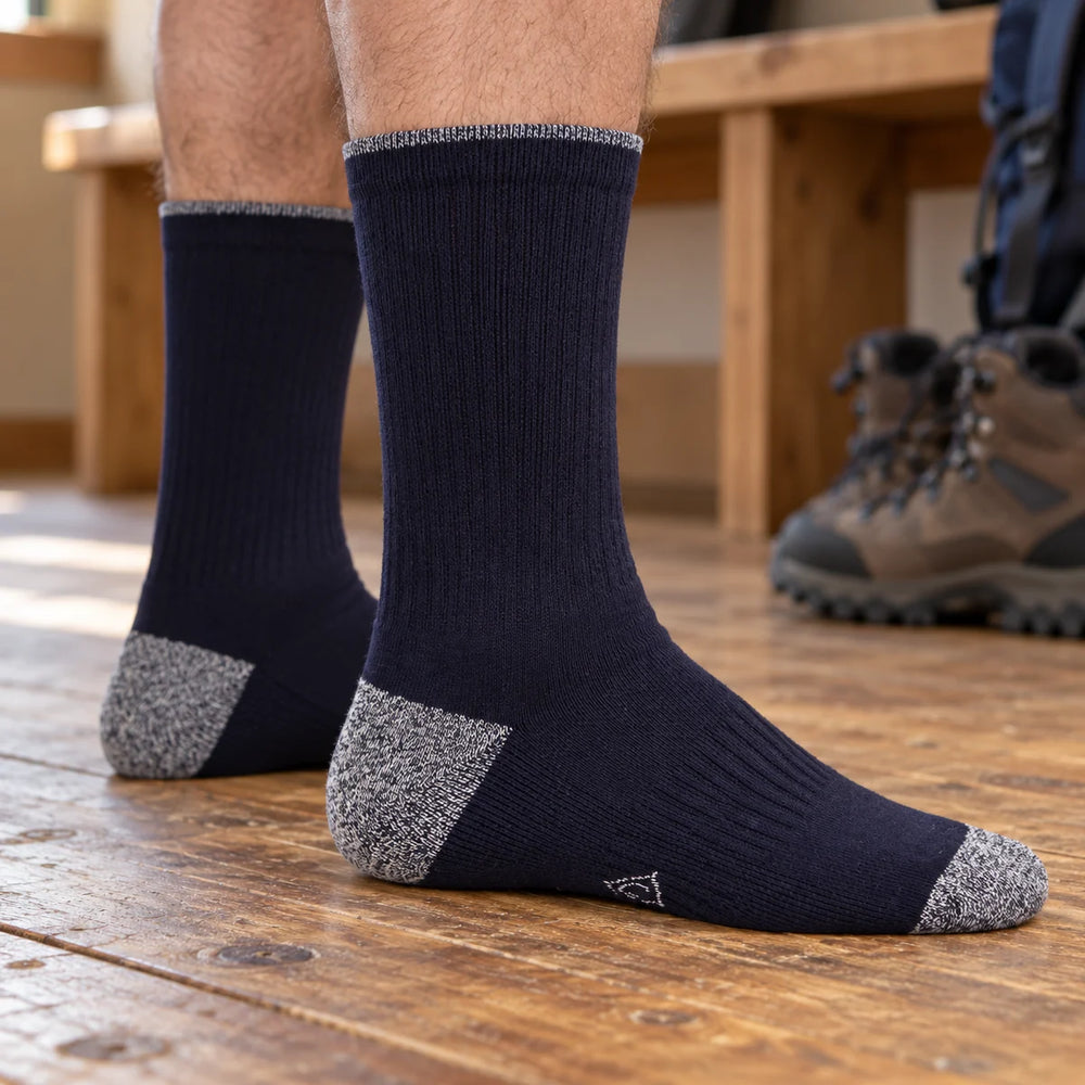 3 Pairs Mens Water Repellent Midweight Outdoor Socks for Hiking & Walking — product photograph