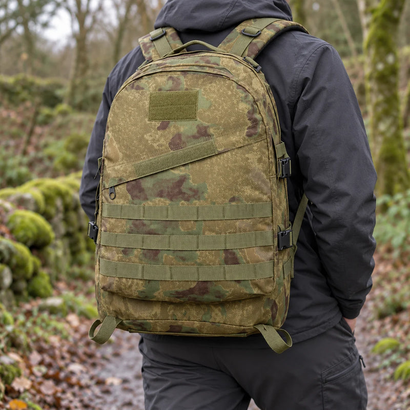 40L Camouflage 3D Tactical Outdoor Military Rucksack Backpack Camping Hiking Bag — product photograph