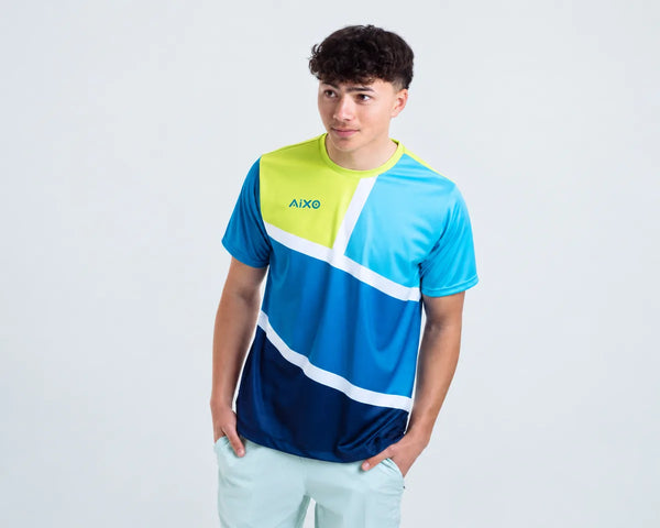 AIXO Court Men's Sports T-Shirt — Teal
