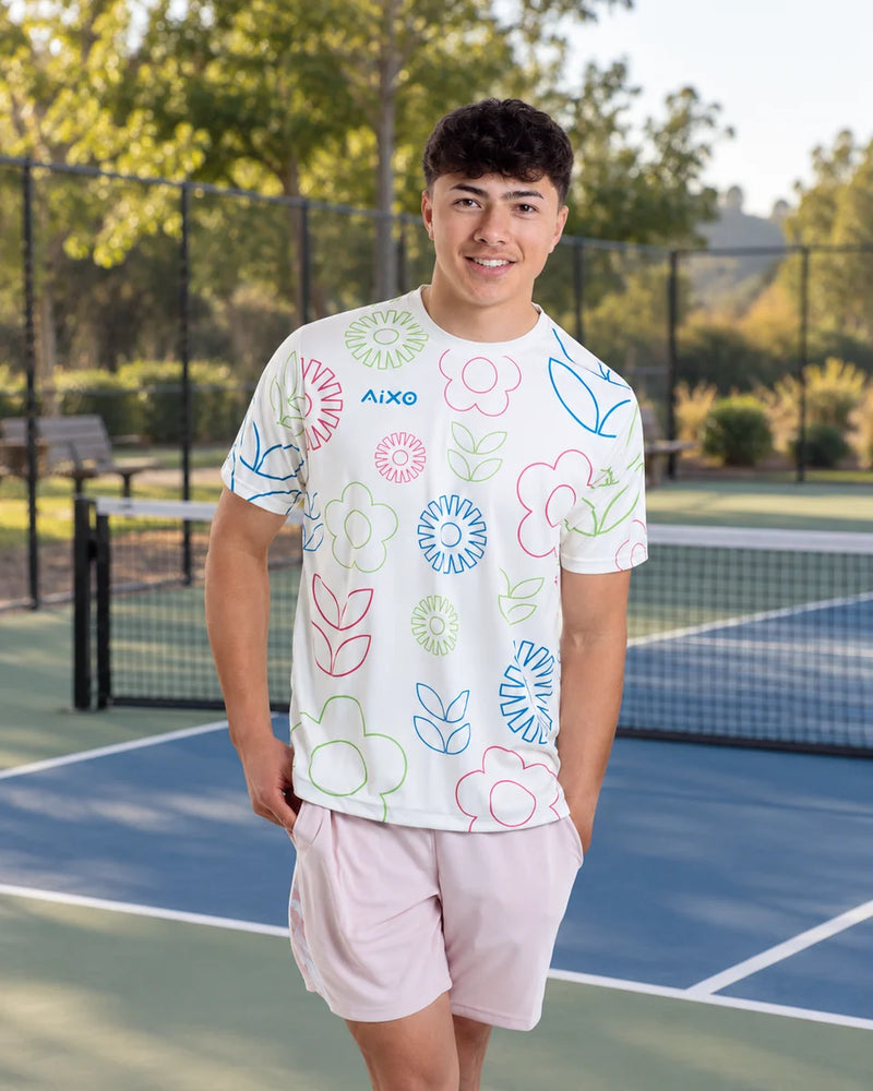 AIXO Spring Men's Sports T-Shirt — Ivory — product photograph