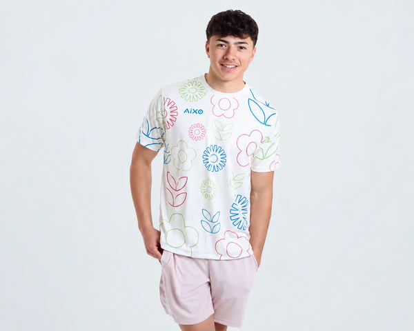 AIXO Spring Men's Sports T-Shirt — Ivory