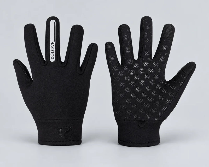 eGLOVE Fleece Running Gloves – Black