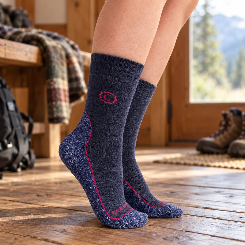 Ladies Wool Blend Cushioned Walker Socks for Hiking & Outdoor Comfort — product photograph
