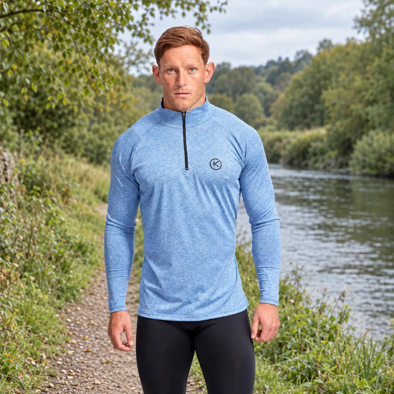 KYMIRA Men’s Long-Sleeve Quarter-Zip Top — product photograph