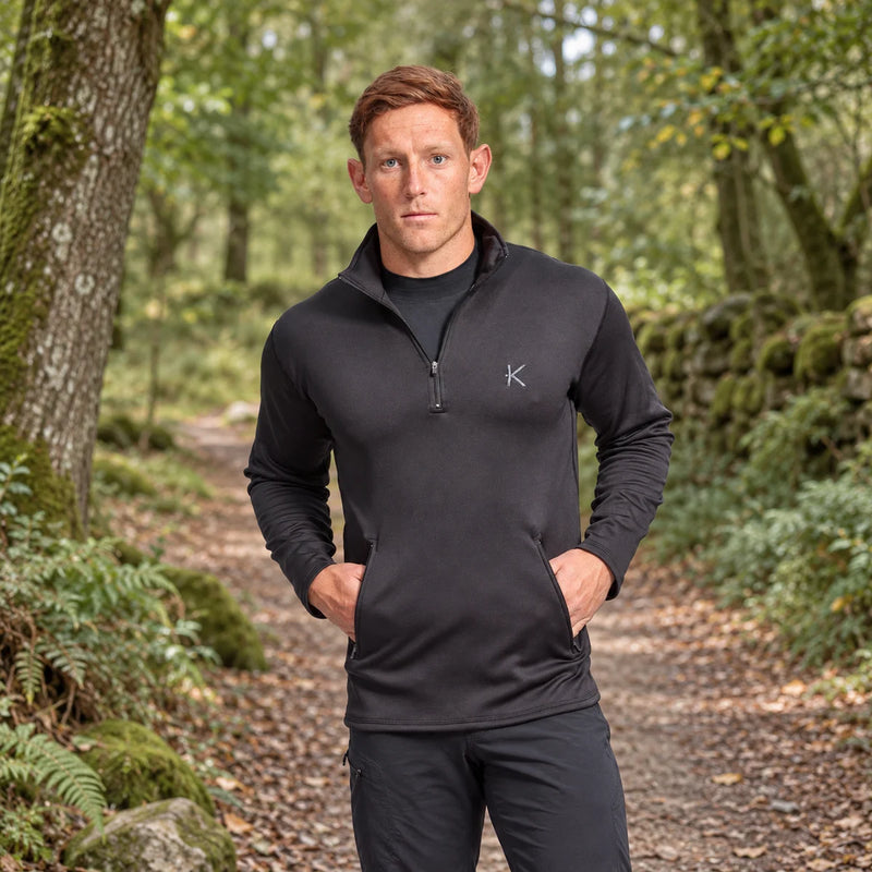 KYMIRA Men’s Half-Zip Fleece — product photograph