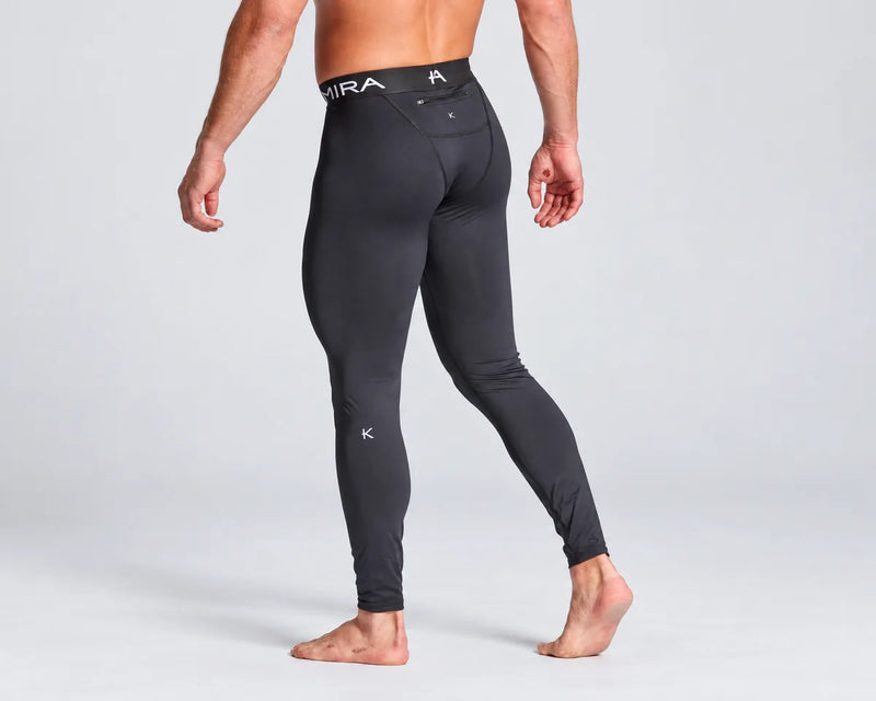 KYMIRA Men’s Performance Leggings with Zip Pocket