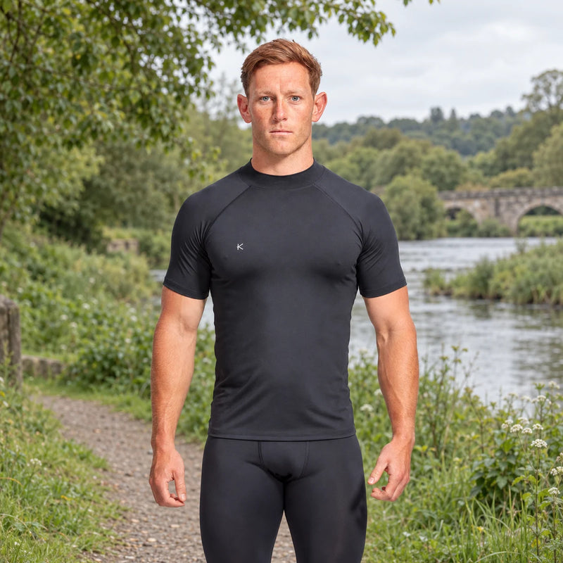 KYMIRA Men’s Recovery Range Short-Sleeve Base Layer — product photograph