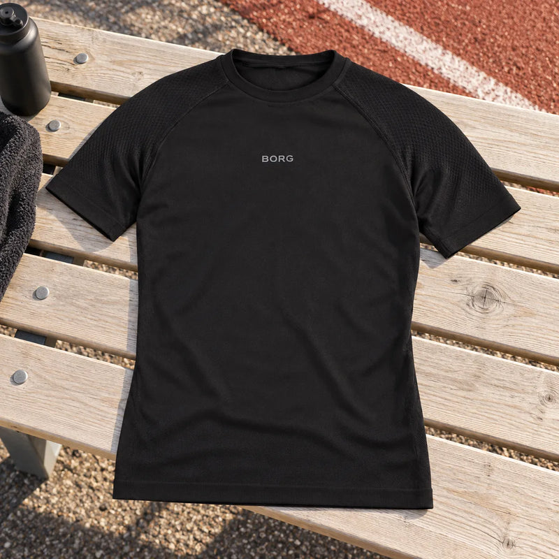 Mens Short Sleeve Running Breathable T-Shirt for All Sports — product photograph