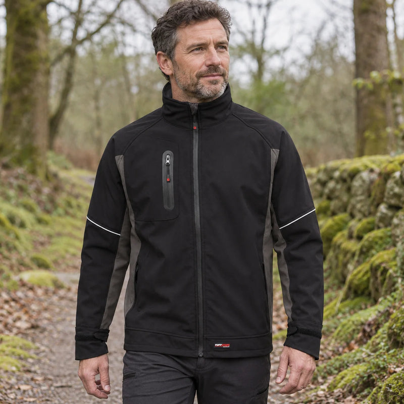 Mens Stanton Softshell Waterproof Fleece Lined Jacket — product photograph