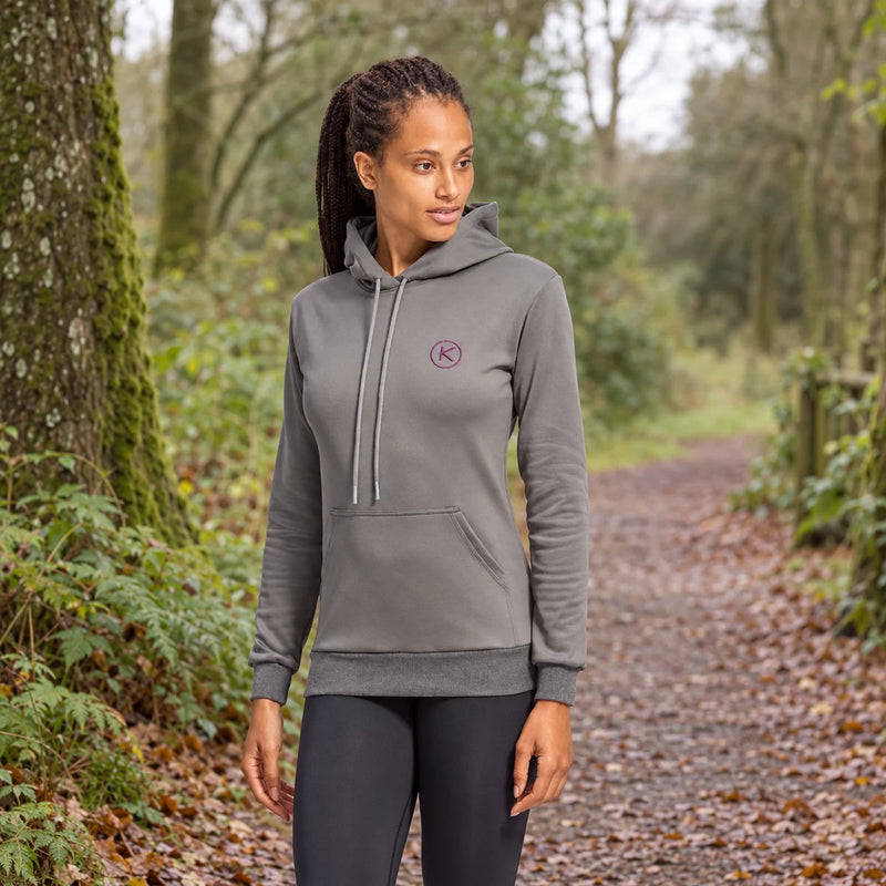 KYMIRA Women’s Hoodie — Grey & Blue — product photograph