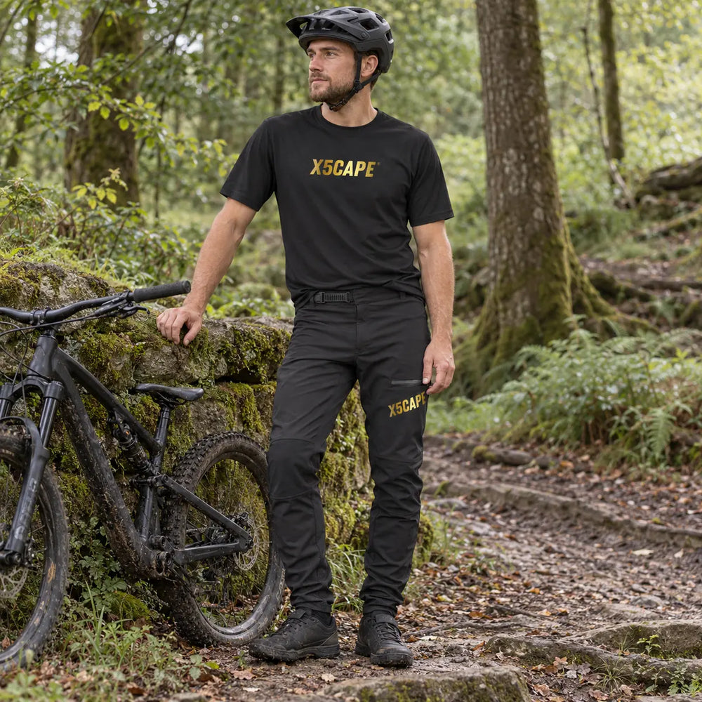 X5CAPE Rebellion 24K Short Sleeve Mountain Bike Race Kit — product photograph